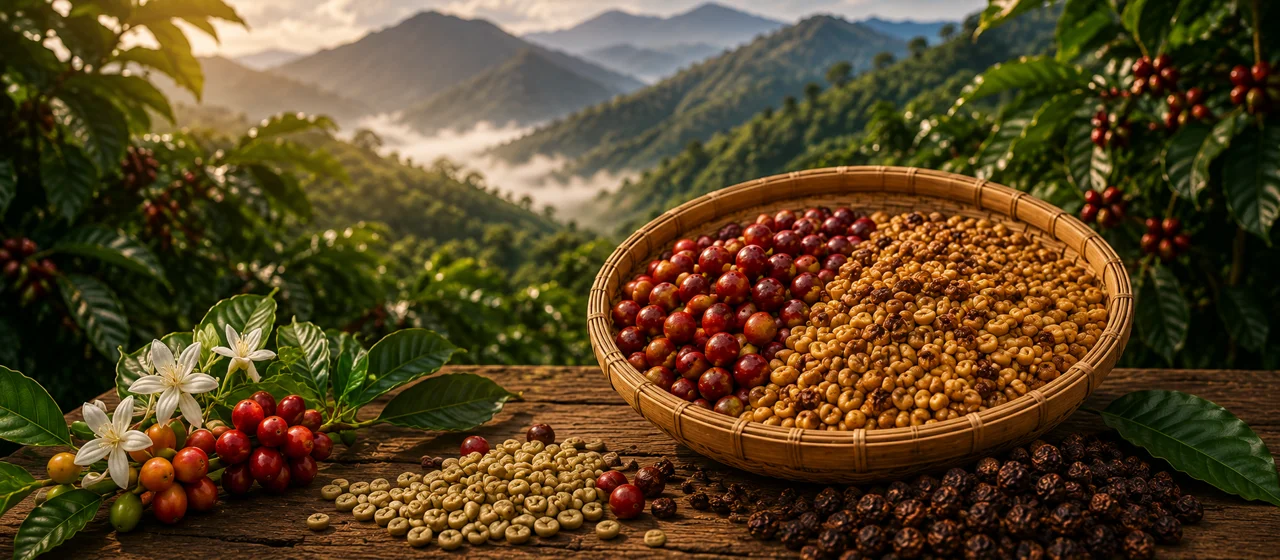 Arabica Gayo Honey coffee product label